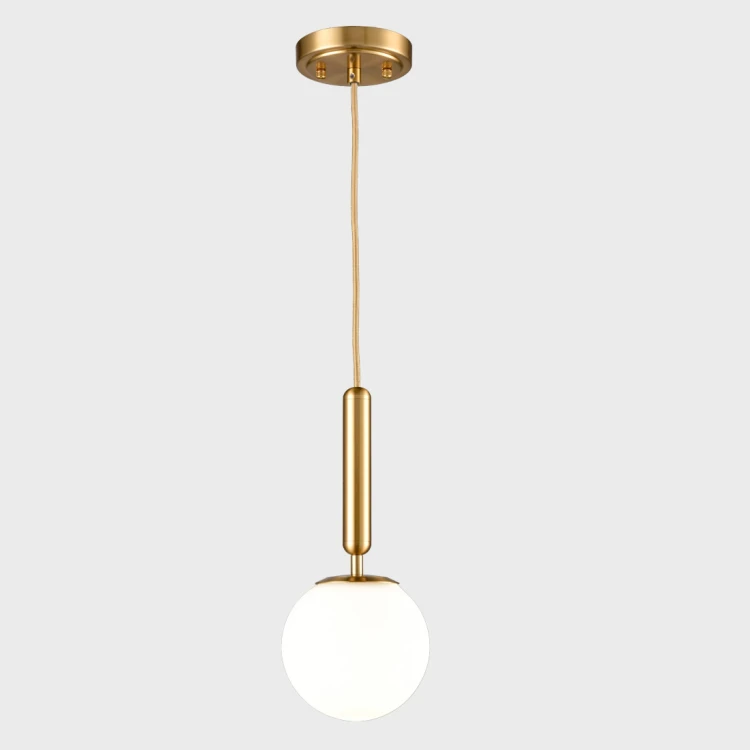 Kitchen Island Gold Globe Pendant Light | Claxy Lighting