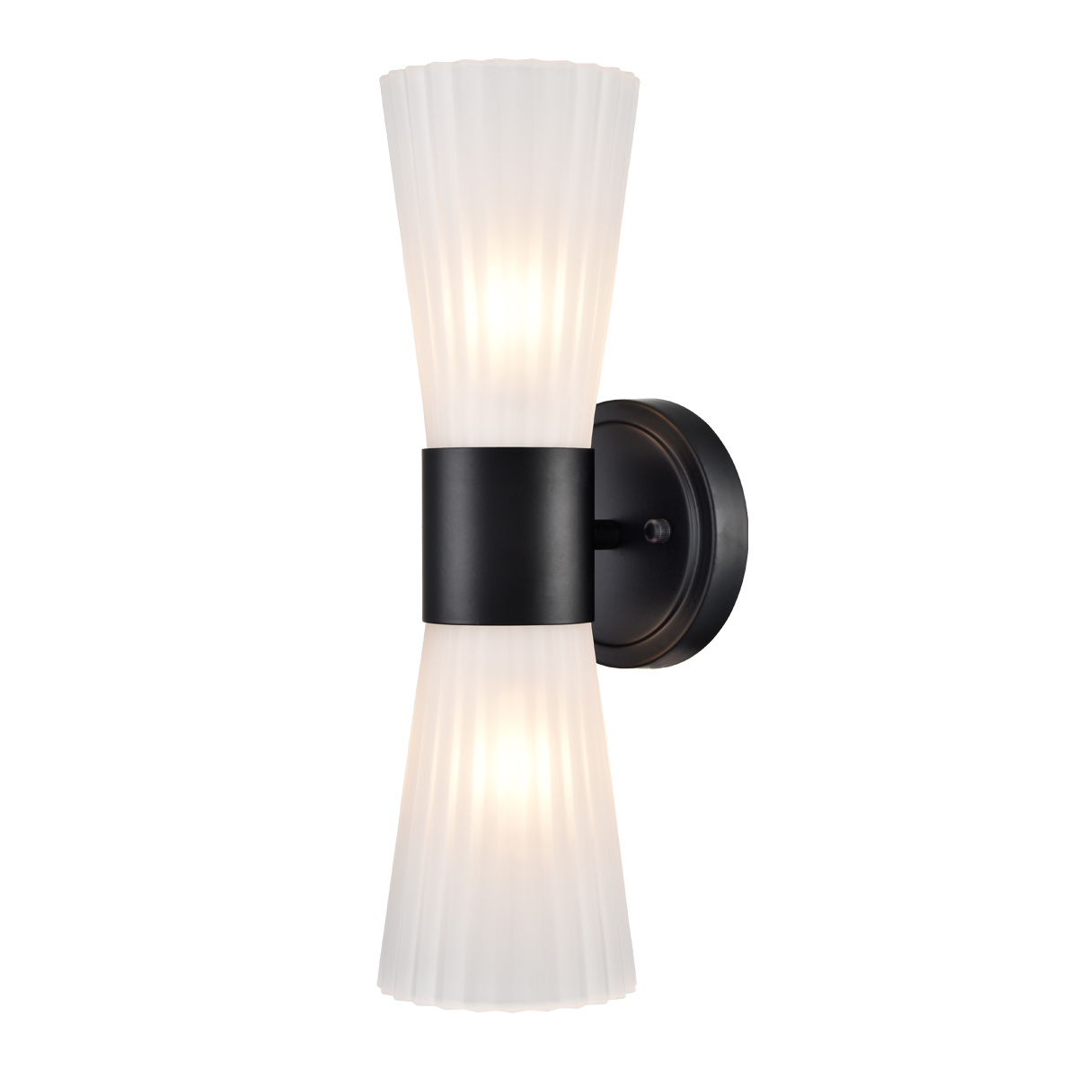 Modern Wall Vanity Light Fixture Black Wall Sconce, Adjustable Direction Up Down