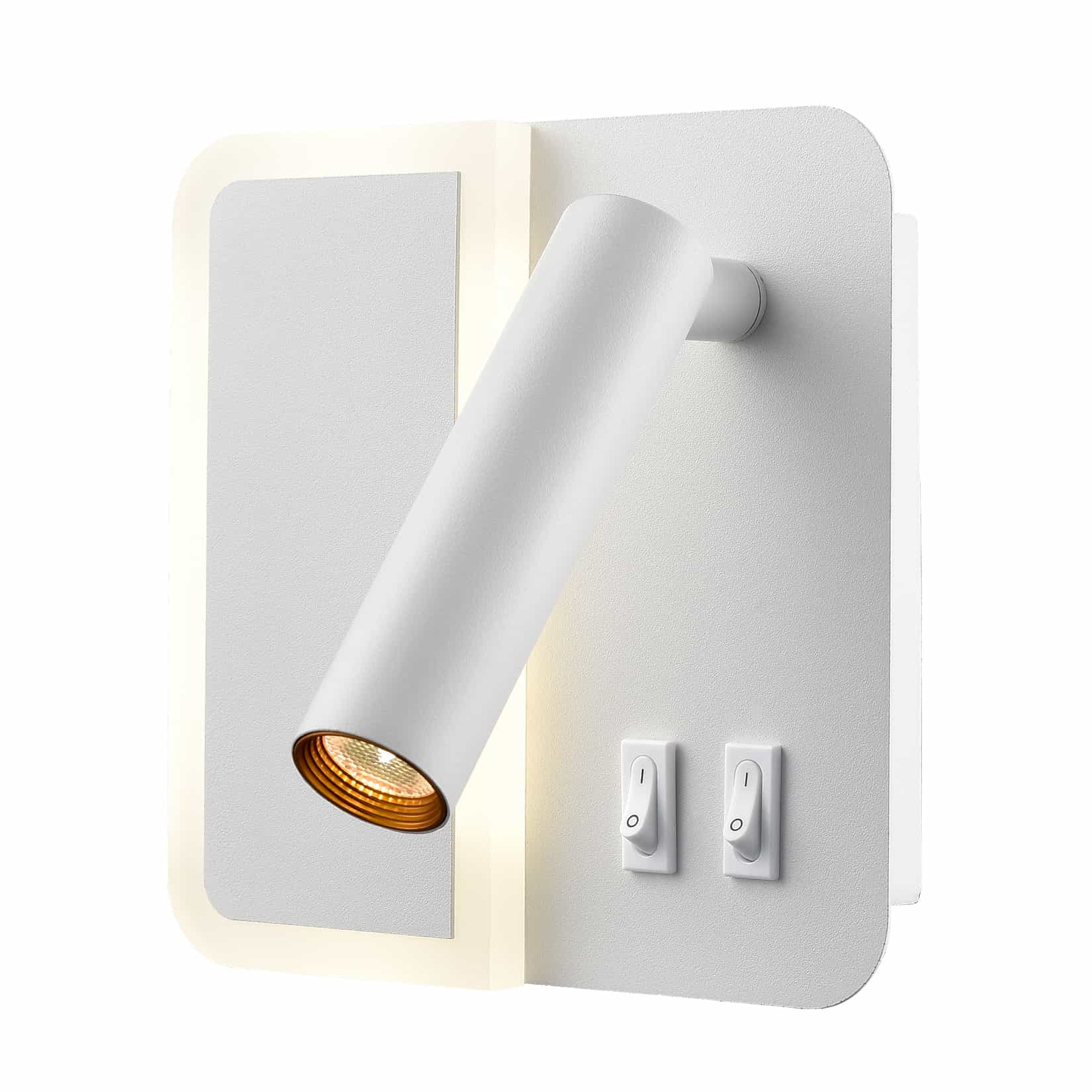 Modern LED Wall Sconce Indoor White Wall Light with Switch