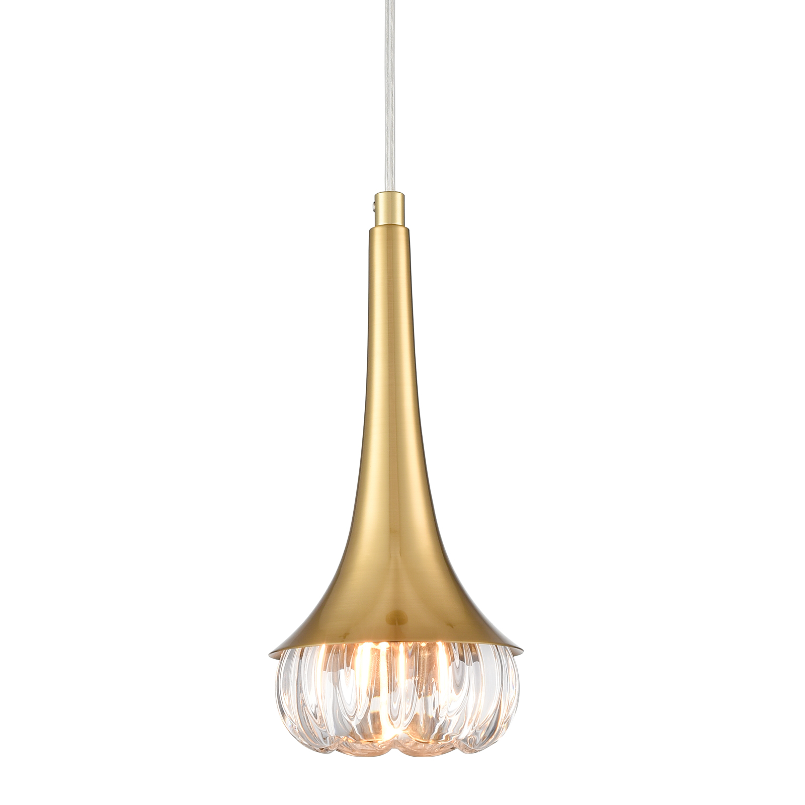 Modern Flower Crystal Pendant Light Fixture G9 Gold Pendant Light Kitchen Island