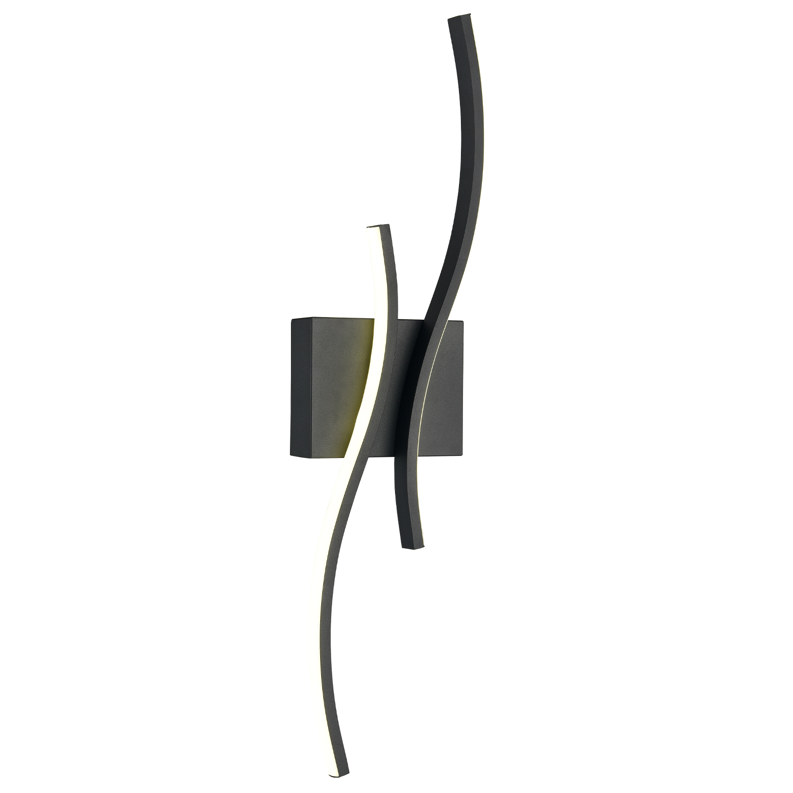 Modern Led Sconce Wall Lighting Indoor 24" Minimalist Industrial Black Wall Sconce