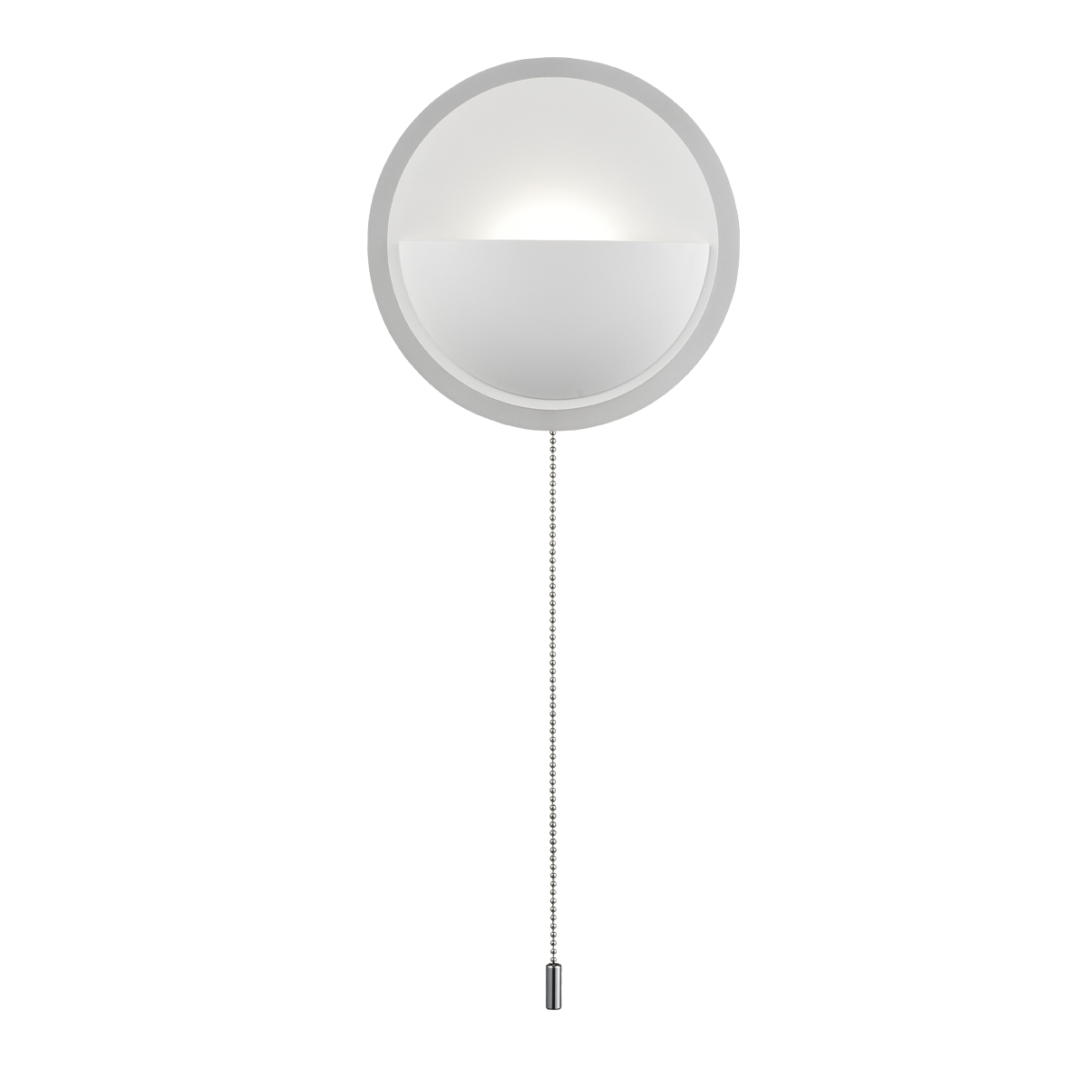 Simple Round Acrylic LED Wall Sconce 13W-4000K with Pull Chain Switch