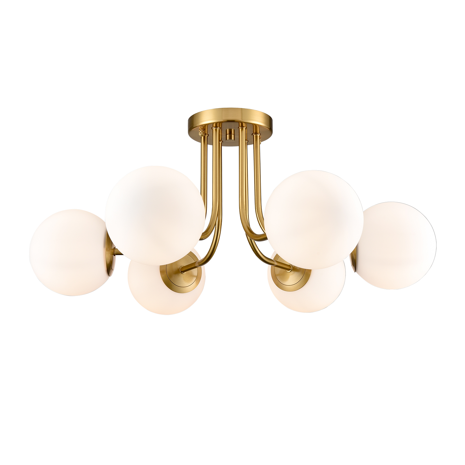 Modern Globe Ceiling Light - 6 Light