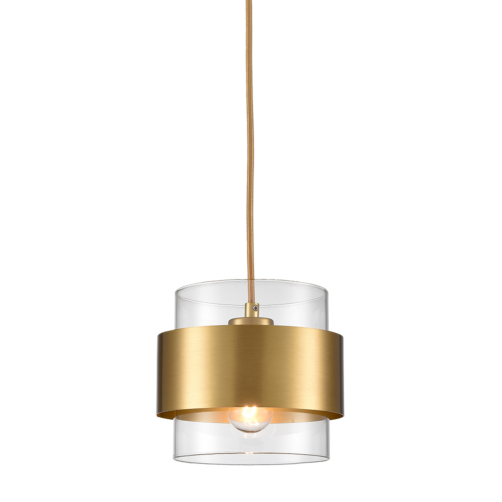 Modern Brass Kitchen Pendant Light Adjustable Hanging Light