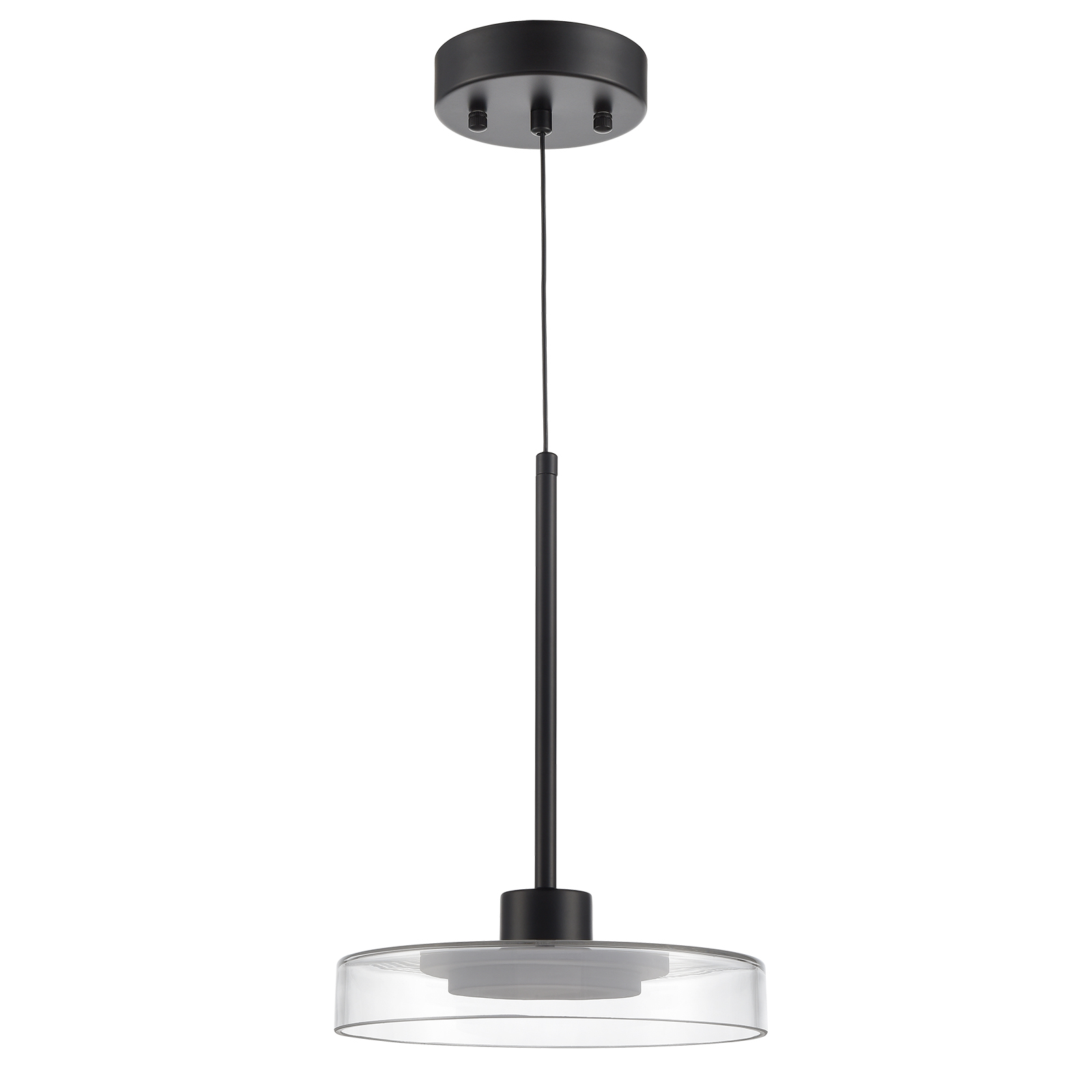 Black LED Pendant Light Modern Hanging Light  4000k