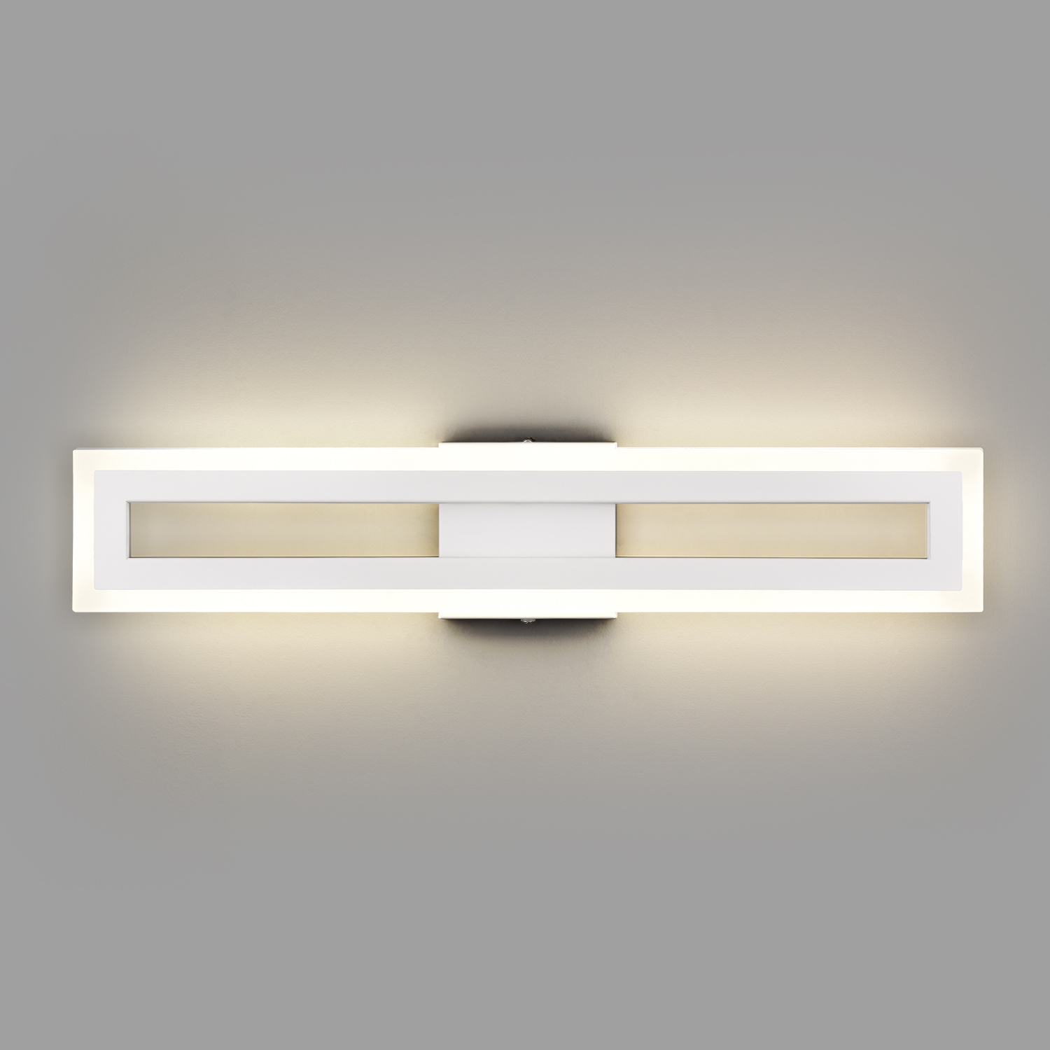 White Bathroom Vanity Light  Modern Wall Sconce