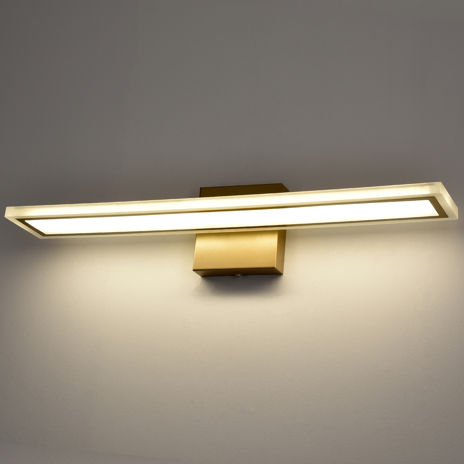 Gold Bathroom Vanity Light  Brass Wall Sconce 4000k