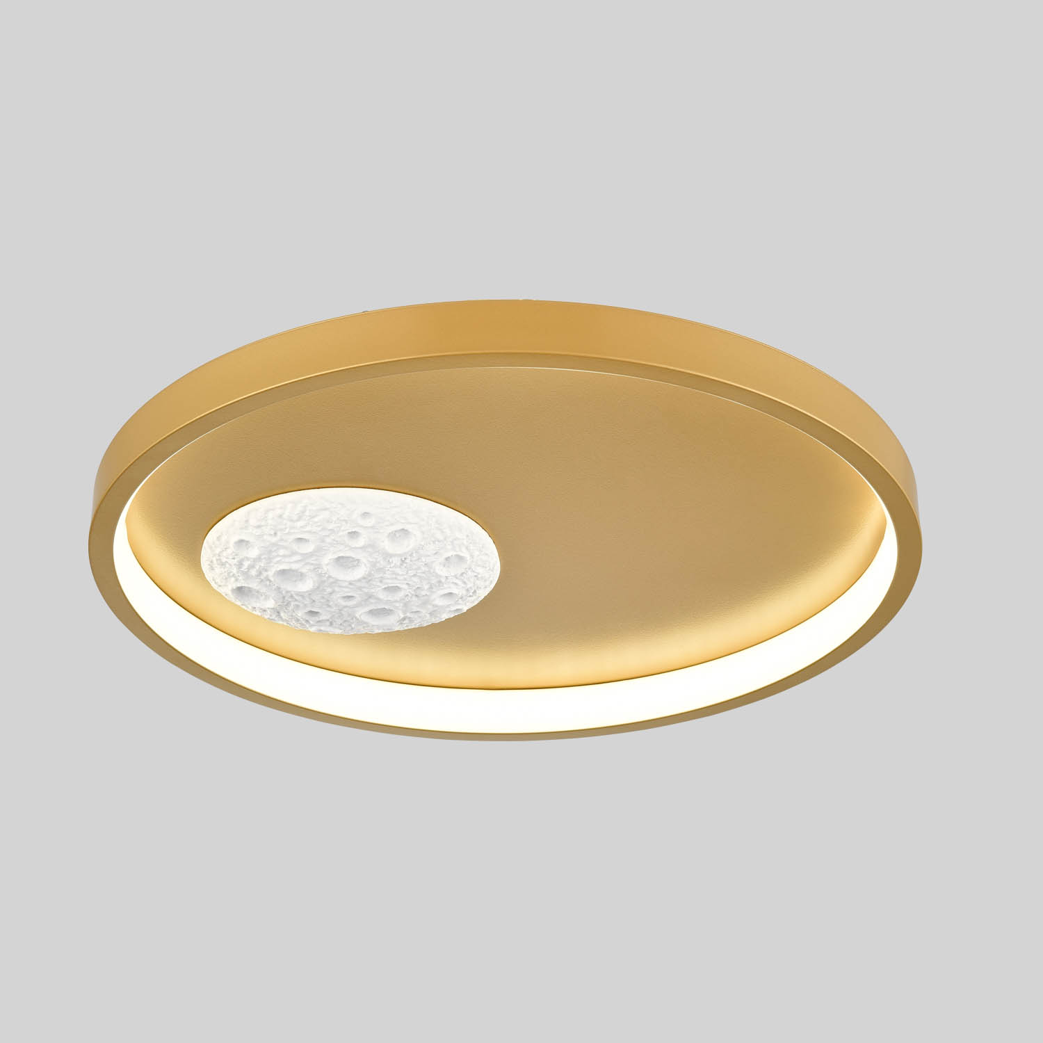 White Round LED Flush Mount Ceiling Light 4000K 18W