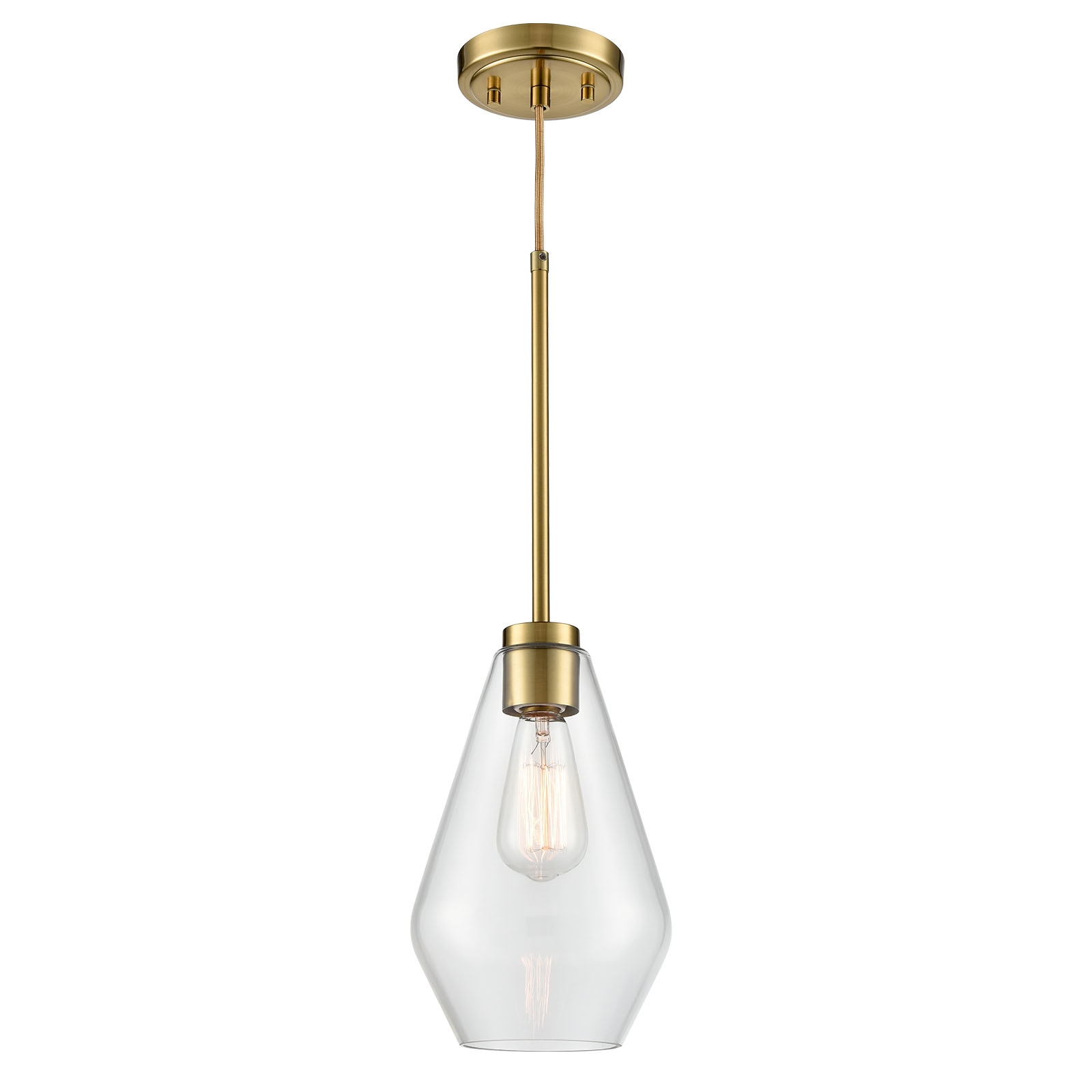 Gold Pendant Light Fixtures  Adjustable Light for Kitchen Island