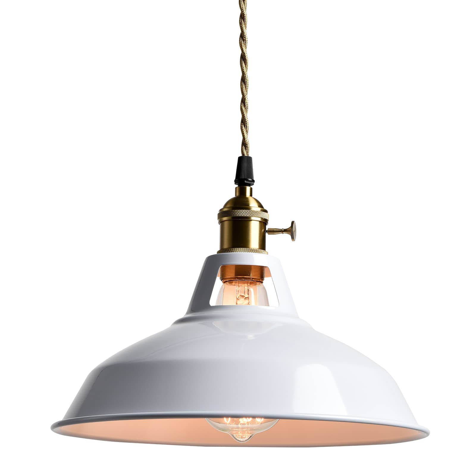 Industrial Modern Pendant Light Kitchen Island White Barn