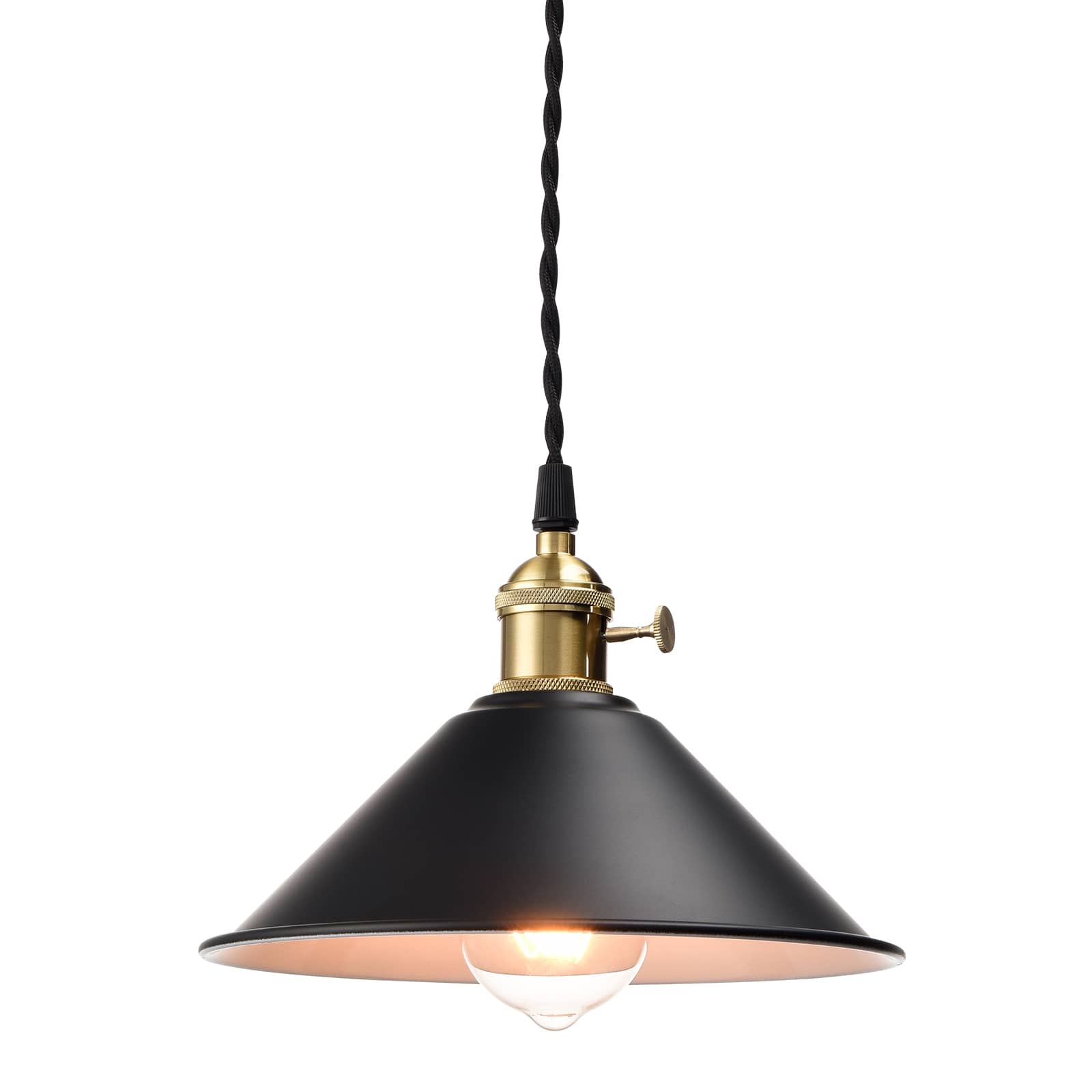 Industrial Farmhouse Pendant Light Kitchen Island Black