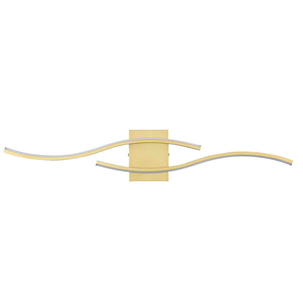 Modern Gold Creative Wave Strip Led Wall Light Fixture