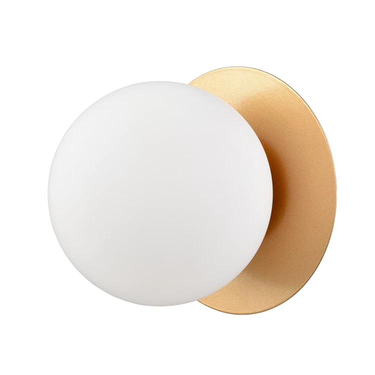 Gold wall sconce Modern Globe Sconce - 1 Light | Claxy Lighting