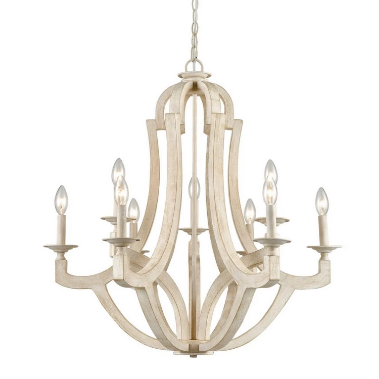 Distressed French Inspired Wooden Chandelier 9 Lights Claxy   Distressing Off White Country Wooden Candelabra Chandeliers 9 Light 3 5 750 750.webp