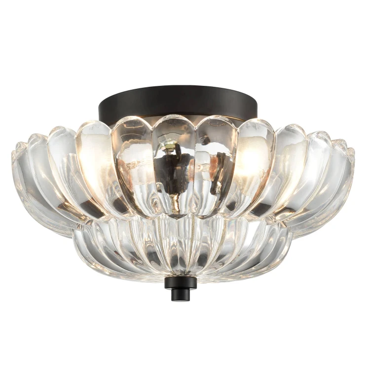 Scalloped Semi-Flush Mount Ceiling shops Light