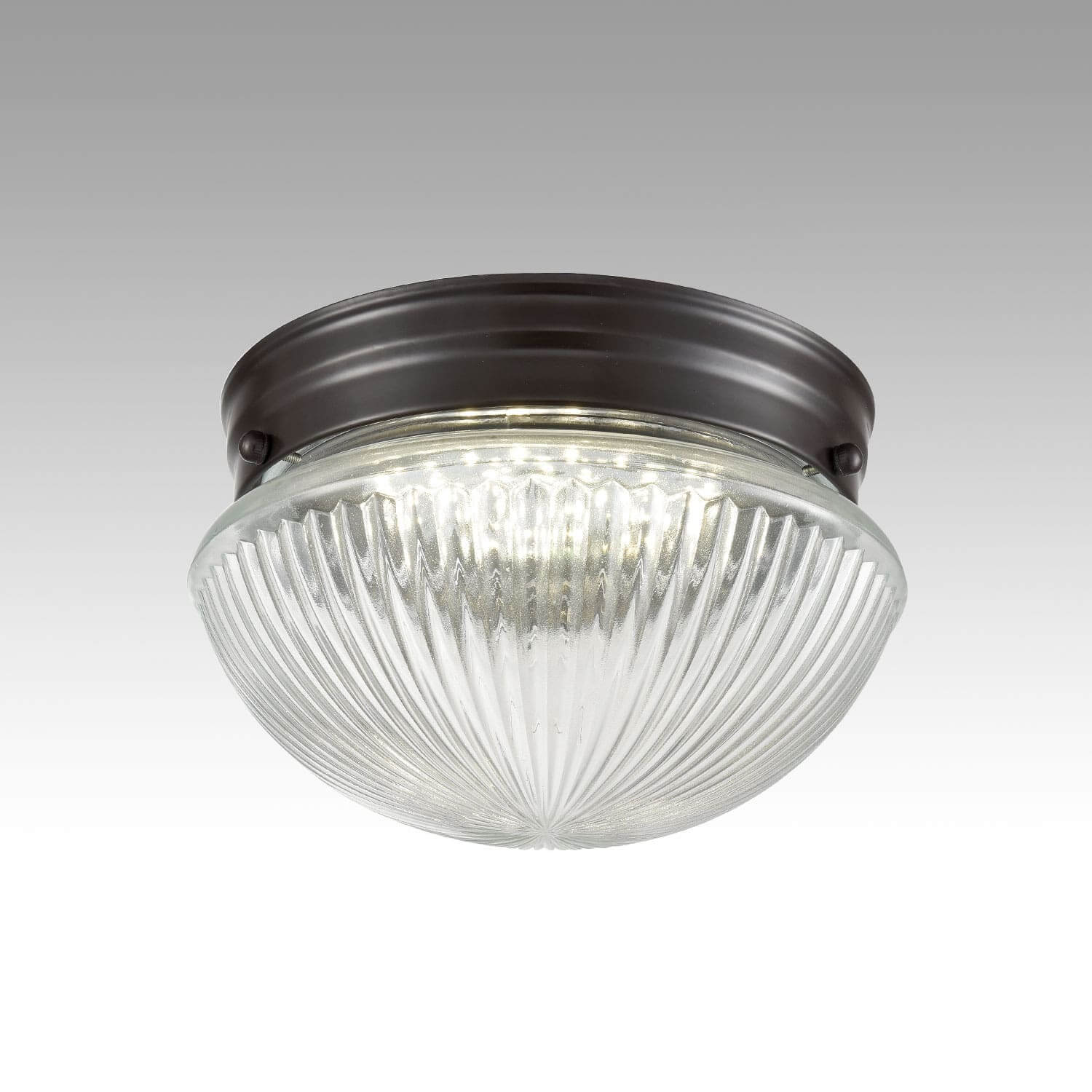 Industrial Flush Mount Led Ceiling Lights With Clear Glass