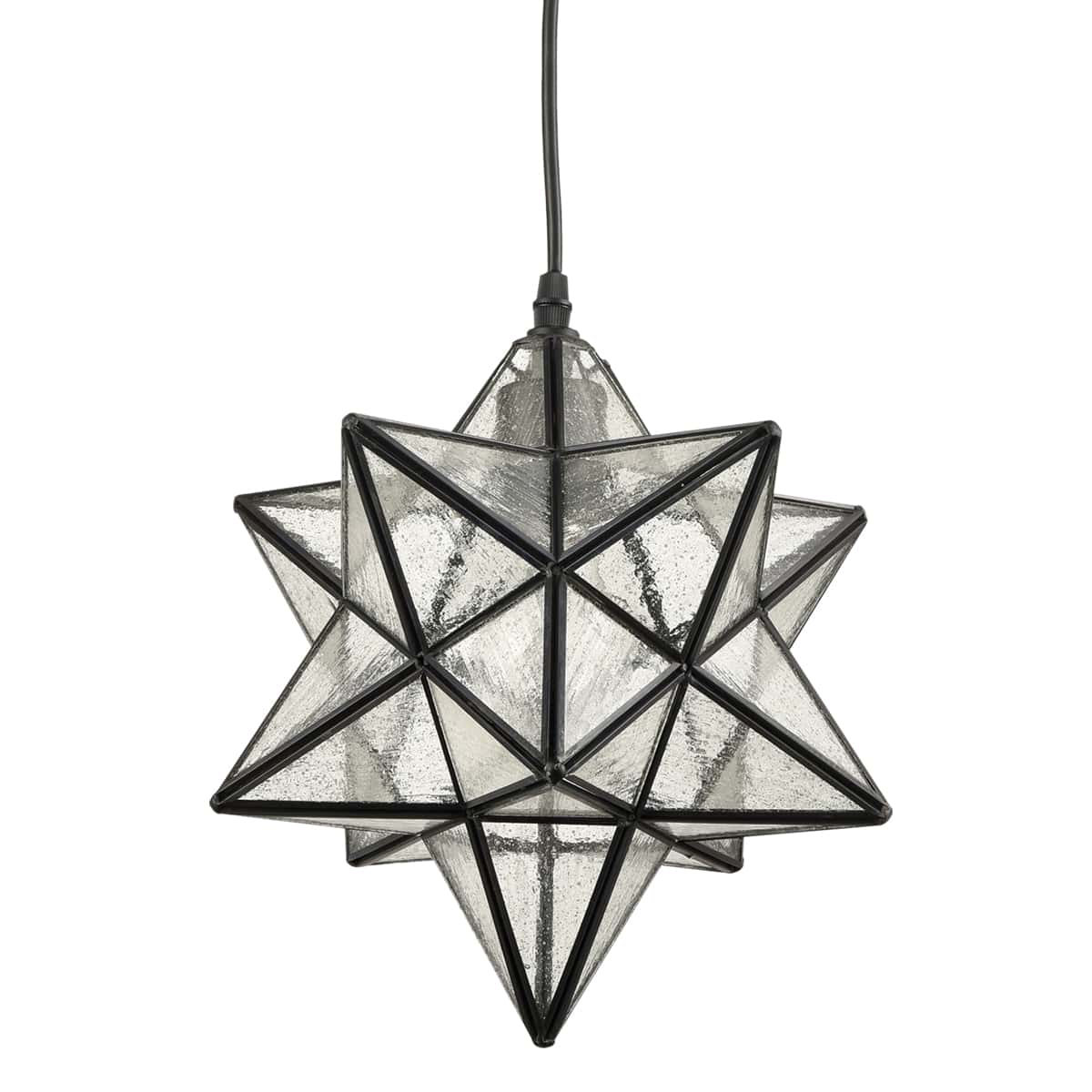 Simple Moravian Star Exterior Light with Simple Decor