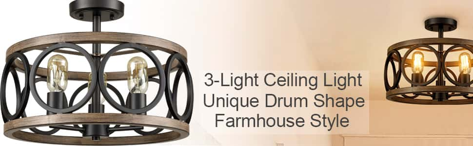 vasbinder 3 light shaded drum